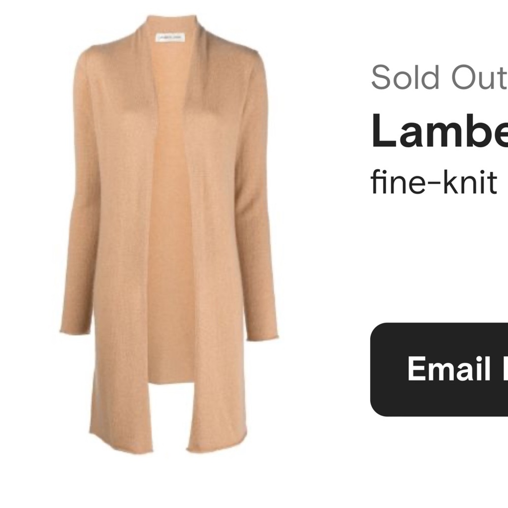 Lamberto Losani 100% cashmere long cardigan. Size 44.